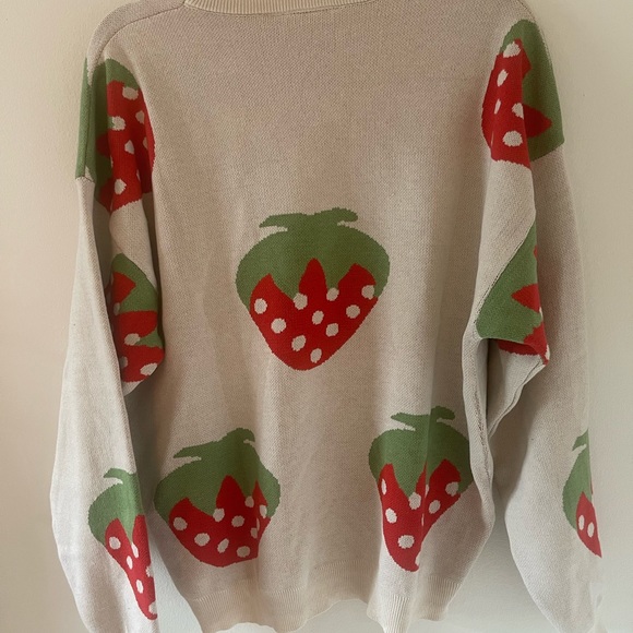 Sweaters | Strawberry Sweater | Poshmark